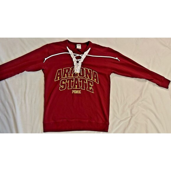 ASU PINK Victorias Secret Shirt Womens XS 5th & Ocean Arizona State University - Picture 1 of 11